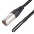 3.5mm Female To XLR Male Stereo Audio Adapter Mini Jack Female To XLR Male Connector for Microphone Speaker Cable. 