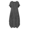 Fashion Summer Printed Dress Women's Sundress ZANZEA 2021 Short Sleeve Tunic Maxi Vestidos Female Casual Polka Dot Robe Oversize. 