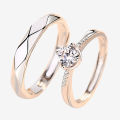 Classic Couple Rings Unusual Opening Rings For Woman New Korean Design Men Finger Jewelry Party Girl's y Anillos.