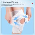 1pc Breathable Knee Pads with Side Stabilizers and Soft Bandages for Knee Arthritis Support.