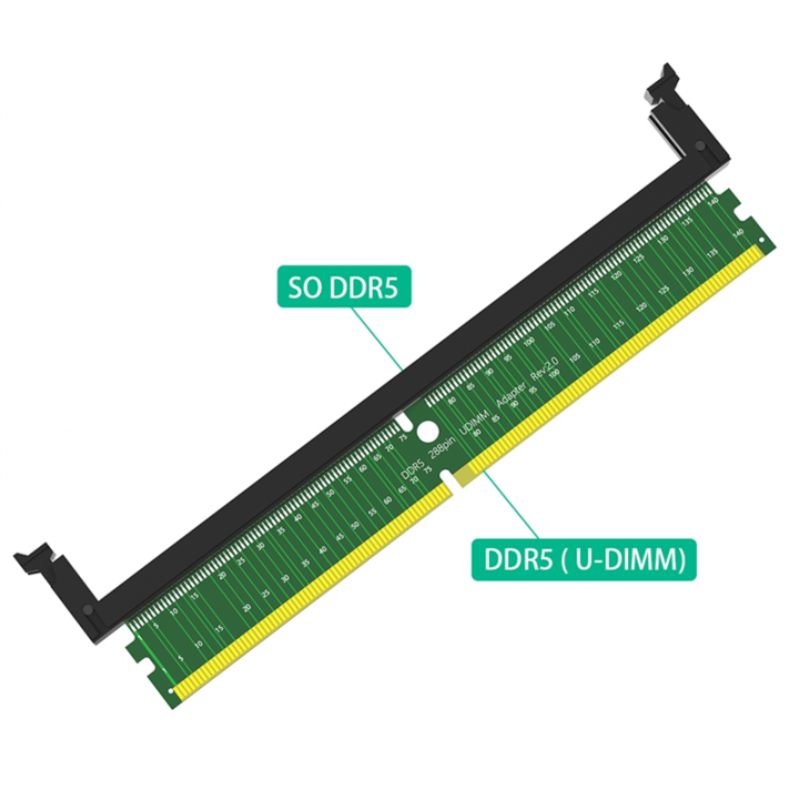 1%20Piece%20DDR5%20U-Dimm%20288pin%20Adapter%20Ddr5%20Memory%20Test%20Protection%20Card%20with%20Short%20Latch%20Green%20-%20Image%207