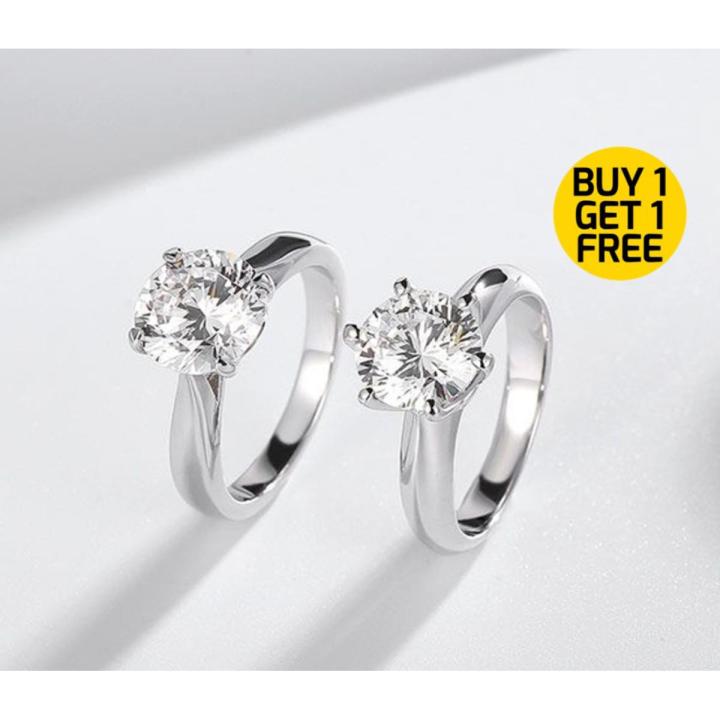 Sterling Silver Destine Ring (Adjustable), Buy One Get One free