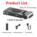For Europe H.265 DVB-T2 Terrestrial Digital TV Tuner Mini SCART TDT Dolby HD 1080P TV Decoder DVB T2 TV Receiver Support WiFi. 