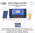 Solar Charge Controller 12V 24V Solar Panel Lcd Display Digital PWM Charge Controller 10A Charging And Output - Solar Panel.