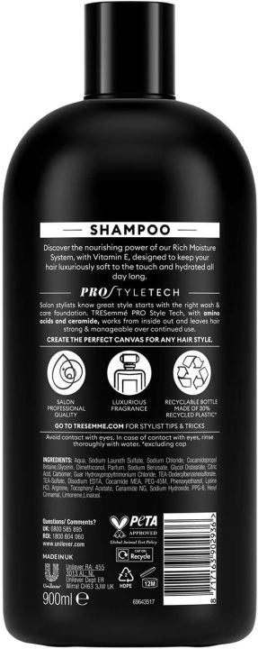 TRESemme%20Hair%20Shampoo%20&%20Conditioner%20Moisture%20Rich,%20900%20ml%20-%20Image%202