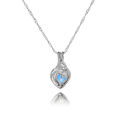 (New)Glow in the Dark Fahion Women Love Heart-haped Hollow Pendant Chain Necklace.