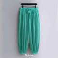 Men Cotton Linen Soft Jogger Pants with Functional Side Pockets. 
