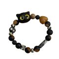 New Cute Little Black Cat Bracelet For Women Men Fashion Funny Cartoon Animal Beaded Bracelet Trendy Couple Friend Jewelry Gifts. 