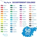 Crayola 50 Colors Supertips Washable Marker. 