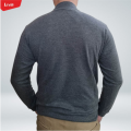 Mens Knit Cotton Mock Neck Long Sleeve Loose Fit Sweatshirt T-Shirt From Levin - T Shirt For Man.