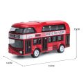【In-Demand Item】 New Skin-Die Cast Plastic Double Decker Bus Alloys Pull back and return Kids London Bus Kids. 