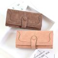 Many Departments Faux Suede Long Wallet Women Matte Leather Lady Purse High Quality Female Wallets Card Holder Clutch Carteras. 