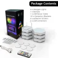 Hexagon Lights Affordable Price In Bangladesh Zymak H52 Hexagon RGB Lights Gaming Room Wall Decoration Hexagonal LED RGB Gaming Lights Night Light. 