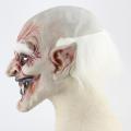 （New）Uniex cary Old Demon with White Eyebrow Mak Latex Cotume Head Mak for Halloween Party Prop. 