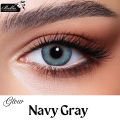 New Bella Navy Gray Color Contact Lens With Regular Kit Box For Men and Women. 1 Pair Bella Color Contact Lens For Eye Makeup and Cosmetics. Bella Glow Series. #glow. 