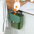 New Wall Mounted Kitchen Trash Can Hanging Trash Bin Cabinet Door Bathroom Trash Can With Lid Garbage Bin Counter Bins Dustbin. 