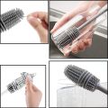 Long Handle Silicone Bottle Cleaner Brush for Washing Water Bottle, Solution Bottle, Mug. Cleaning Brush. 