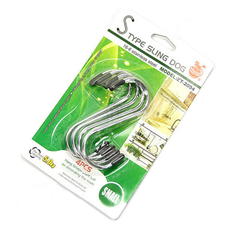 5 pcs S-hooks for Hanging Flower Pot Holder Kitchen Utensils Clothes Bags Towels Plant Hooks for kitchen