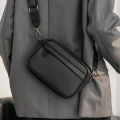 Casual Solid Men's Crossbody Bag Messenger Bag Mens PU Leather Crossbody Shoulder Bags Male Handbag Bags Cross Body Bag 2021 New.