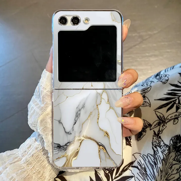 Marble%20Pattern%20Transparent%20Phone%20Case%20For%20Samsung%20Galaxy%20Z%20Flip%206%205%204%203%20Clear%20Hard%20Folding%20Cover%20For%20Samsung%20Z%20Flip6%20Flip5%20Flip4%20-%20Image%207