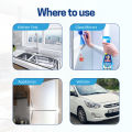 ( 40% Extra ) Mr. Brasso Glass & Household Cleaner Refill 250ml + 100ml with Ultra Shine Formula for TV, Electronics, Fridge, Laminated Furniture, Mirror, Car Windshield. 