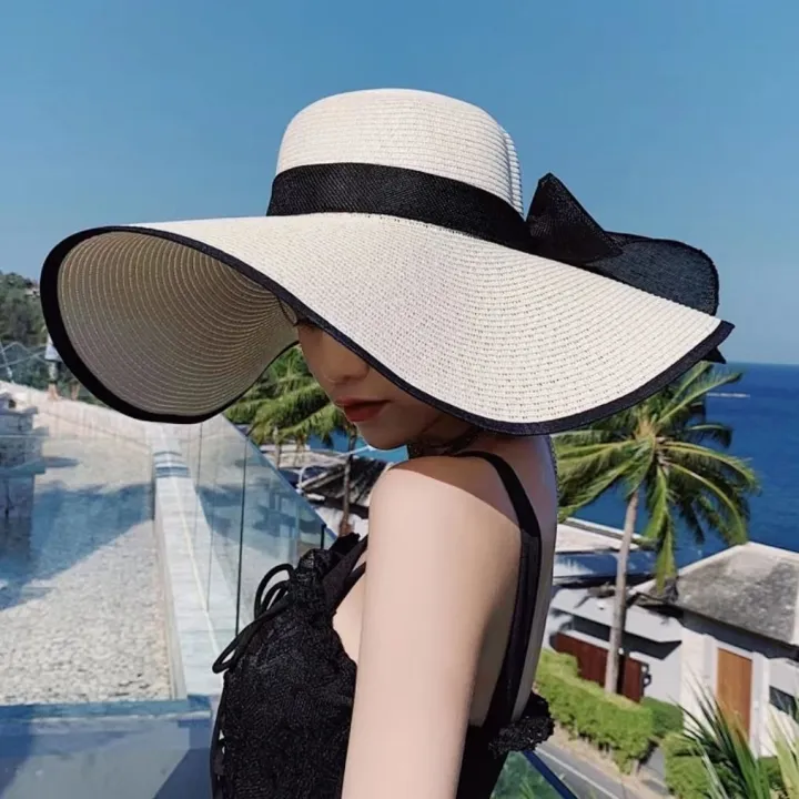 Straw%20Hat%20Female%20Beach%20Summer%20Sun%20Protection%20Seaside%20Vacation%20Travel%20All-MatchinginsHat%20Spring%20and%20Summer%20Big%20Brim%20Sun%20Hat%20-%20Image%207