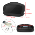 1Set Motorcycle Digital Dash Digital Panel Universal LED LCD Speedometer Odometer 1,2,4 Cylinders Black. 