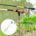 Fishing Rod Holder Support Portable Support Stand Outdoor Fishing Rod Rack Stand Fishing Rod Holder for Bank Fishing for. 