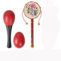 Baby rattle baby hand grip training toys 0-1 year old hand drum can nibble boys and girls small rattle. 