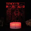 Anime Tokyo Revengers Mikey Lamp Manga Figure Room Setup Kids Avengers ChristGift Bedroom Decor RGB 3D Night Light Draken. 