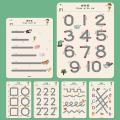 2024 Magical Tracing Workbook Set Children Pen Control Training Practice Copybook for Kids Early Educational Draw Line Card Toy. 
