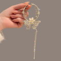 Butterfly Bell Orchid Hair Claw Clip Swan Tassel Ponytail Buckle Pearl Hairpin NOVO.