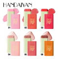HANDAIYAN Powder Blusher Stick Vigorous Blush Cream Natural Stereo Cheek Facial Rouge Matte Highlight Brightening Contour Stick. 