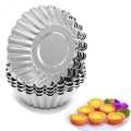6 pcs Multipurpose Aluminum Baking Mold Set - Egg Tart Cupcake Cookie Lined Mold for DIY Cake Baking/2023-2024. 