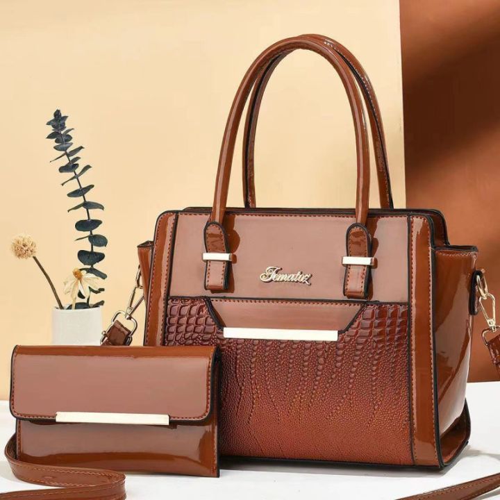 2024%20spring%20new%20shiny%20leather%20embossed%20crocodile%20pattern%20mother%20and%20child%20bag%20large%20capacity%20shoulder%20crossbody%20PU%20leather%20handbag%20women's%20bag%20-%20Image%202