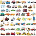 50 Pcs/Set Fire Truck Graffiti Sticker for Kids Notebook Hand Account Pencil Case Decoration Waterproof Label Stickers.