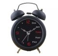 Metal Twin Bell Alarm Clock with Backlight and Loud Ringer. 