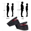 Height Increase Shoe Insoles Height Increasing Insoles 2 Layer for Men and Women. 