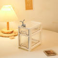 Transparent Acrylic Organizer Easy-to-clean Plastic Multi-tier Storage Rack Acrylic Cosmetic Storage for Bedroom Organization Tabletop Display Beauty Enthusiasts Jewelry Collection Office Storage. 