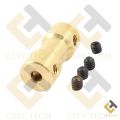 Copper Coupler 5mm To 5mm Universal Motor Shaft Joint Coupling Connector For RC Boat Electric Toy Car 775 DC Motor DIY.