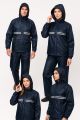 Rain Coats for Men Waterproof Jacket and Pant with Bag blue.