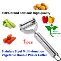 Stainless Steel Multi-function Vegetable Peeler and Julienne Cutter 1 piece - a 2-in-1 tool for peeling and grating potatoes, carrots, and other vegetables.. 