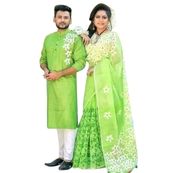 Occasional Dress/Couple Set/Matching Dress/Traditionally Dress/Sari And Panjabi