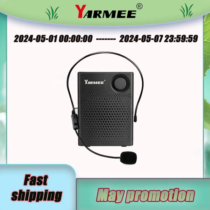 YARMEE Megaphone Portable Bluetooth Voice Amplifier USB Speaker Professional Microphone for Teacher Instructor Tour Guide System