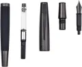 Hongdian 6013 Matte Black Fine Nib Fountain Pen with Metal Box Titanium Black Gift Pen Set. 