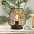 Nordic Metal Hollow Cage Candle Holder LED Lantern Battery Powered Cordless Lamp for Wedding Living Room Table Home Decor. 
