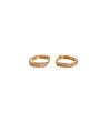 Gold Plated Hoop Earrings with Diamond Stud – Buy 2 Get 1 Free Offer | Stylish Women’s Jewelry. 