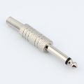 6.5mm 1/4 " Mono audio Plug Male Microphone Plug for Mono Audio Jack Socket wire  solder. 
