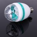 LED DJ Disco Moving Ball Light - White, RGB Crystal Ball Auto Rotating LED Stage Light Bulb. 