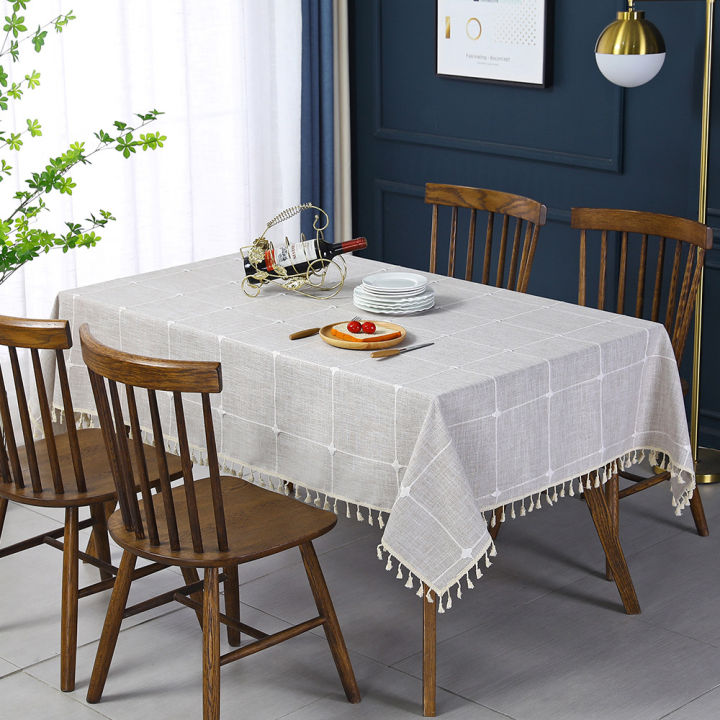 Household%20Cotton%20Linen%20TableclothinsStyle%20Simple%20Fabric%20Plaid%20New%20Chinese%20Style%20Coffee%20Table%20Mat%20Tablecloth%20Wear-Resistant%20Table%20Cloth%20Wholesale%20-%20Image%202